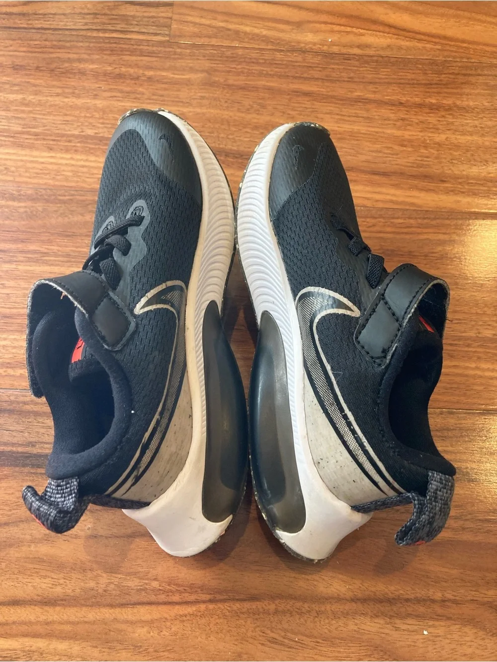 Nike Kids Black and White Air Zoom Sneakers